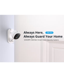 Alternative view of GloboStar® 80105 SONOFF S-CAM Slim Smart Home Security Camera WiFi 2.4GHz 1080P 130° Two Way Audio - Local & Cloud Storage - Nigh Vision - Motion Detection - Motion Alarm DC 5V 1A