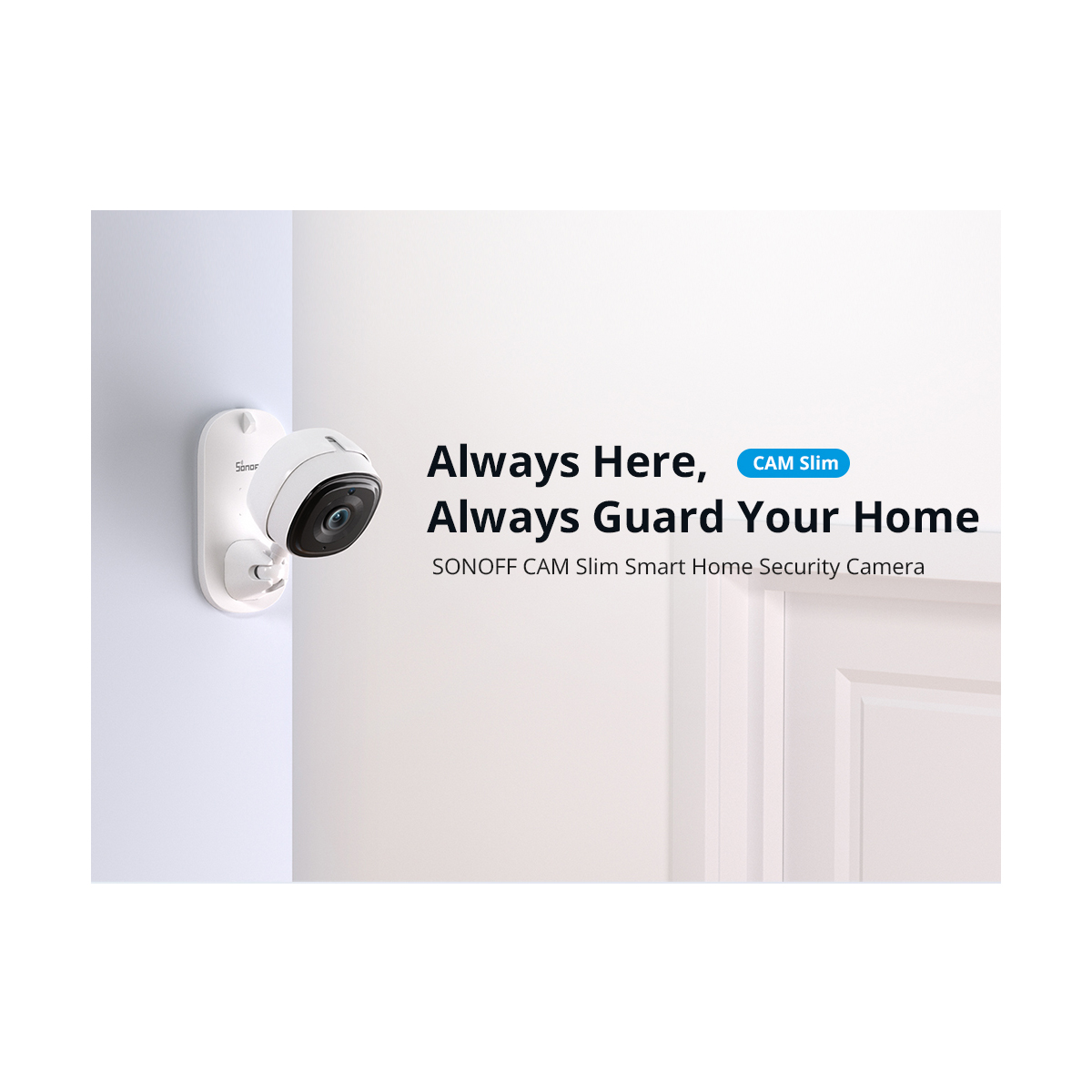 GloboStar® 80105 SONOFF S-CAM Slim Smart Home Security Camera WiFi 2.4GHz 1080P 130° Two Way Audio - Local & Cloud Storage - Nigh Vision - Motion Detection - Motion Alarm DC 5V 1A 4 GloboStar® 80105 SONOFF S-CAM Slim Smart Home Security Camera WiFi 2.4GHz 1080P 130° Two Way Audio - Local & Cloud Storage - Nigh Vision - Motion Detection - Motion Alarm DC 5V 1A - Image 2