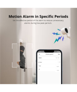 GloboStar® 80105 SONOFF S-CAM Slim Smart Home Security Camera WiFi 2.4GHz 1080P 130° Two Way Audio - Local & Cloud Storage - Nigh Vision - Motion Detection - Motion Alarm DC 5V 1A 21 80105 8