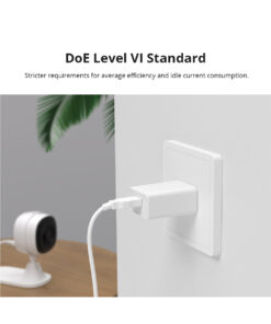 Alternative view of GloboStar® 80108 SONOFF Power DC 5V/2A AC 100-240V Type E/F Adapter for Smart Lighting & Home Security Gateway Support ZB Bridge - RF BridgeR2 433 - ZB Bridge Pro