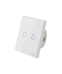 GloboStar® GloboStar® 80131  SONOFF T2EU2C-RF - 433MHz Wireless Smart Wall Touch Button Switch AC 100-240V Max 4A (2A/Way) 2 Way - RF Series