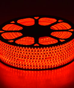 GloboStar® GloboStar® 70504 Slim Ταινία Μονής Σειράς Epistar LED SMD 2835 1m 12W/m 96LED/m 1572lm/m 120° DC 230V Αδιάβροχη IP68 Κόκκινο Dimmable