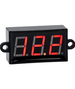 GloboStar® GloboStar® 79985 Όργανο Μέτρησης Τάσης Βολτόμετρο με Οθόνη LED Display DC 3.5 έως 30V Κόκκινο Μ5.5 x Π1.5 x Υ2.5cm