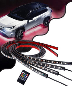 GloboStar® GloboStar® 85332 Car Underbody LED Tube Kit DC 12V 45W με Ασύρματο Χειριστήριο IR Αδιάβροχο IP68 Πολύχρωμο RGB