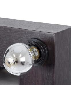 GloboStar® MAKEUP MIRROR-60x90-2 Μοντέρνος Καθρέπτης Μακιγιάζ με Πλαίσιο Φυσικού Ξύλου με Διακόπτη On/Off 10 x E27 AC220-240V - Μ60 x Π7 x Υ90cm - Καφέ Wenge 20 80x80 11