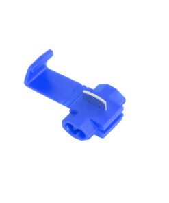 GloboStar® GloboStar® 81648 Cable Terminal - Κλέφτης Ρέυματος από Καλώδιο Max 15A - Μπλε - Μ2 x Π3 x Υ1.5cm - Πακέτο 20 Τεμαχίων
