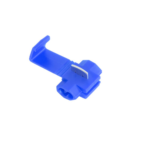 GloboStar® GloboStar® 81648 Cable Terminal - Κλέφτης Ρέυματος από Καλώδιο Max 15A - Μπλε - Μ2 x Π3 x Υ1.5cm - Πακέτο 20 Τεμαχίων