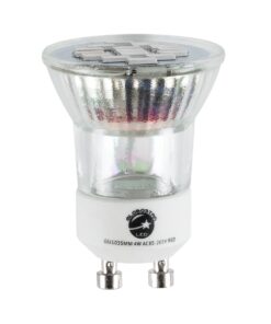 GloboStar® GloboStar® 76009 Σποτ LED GU10 MR11 4W 300lm 120° AC 85-265V με Λευκό Γαλακτερό Γυαλί Κόκκινο - 2 Χρόνια Εγγύηση
