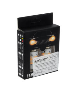 GloboStar® GloboStar® 81480-B Λάμπες Αυτοκινήτου LED 7507 - BAU15S - PY21W 3rd Generation Can-Bus Extreme Series 150xSMD2016 28W 2240lm 360° DC 12-16V IP20 Φ2.1 x Υ5.5cm Πορτοκαλί - Σετ 2 Τεμαχίων σε Box