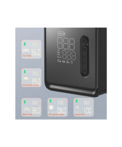 GloboStar® 81490 Φορητή Επαναφορτιζόμενη Ψηφιακή Τρόμπα - Κομπρέσορας Αέρος Αυτοκινήτου & Μοτοσυκλέτας - με Οθόνη LCD & Ενσωματωμένη Επαναφορτιζόμενη Μπαταρία Λιθίου 7800 mAh - Πίεση Αέρος Max 150 PSI - 5 Προγράμματα - Φακό LED - Power Bank με έξοδο USB 2.0 - Φορτιστή Αυτοκινήτου - Μ11.5 x Π5 x Υ13cm - 3 Χρόνια Εγγύηση 22 81490 12