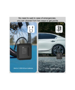 GloboStar® 81490 Φορητή Επαναφορτιζόμενη Ψηφιακή Τρόμπα - Κομπρέσορας Αέρος Αυτοκινήτου & Μοτοσυκλέτας - με Οθόνη LCD & Ενσωματωμένη Επαναφορτιζόμενη Μπαταρία Λιθίου 7800 mAh - Πίεση Αέρος Max 150 PSI - 5 Προγράμματα - Φακό LED - Power Bank με έξοδο USB 2.0 - Φορτιστή Αυτοκινήτου - Μ11.5 x Π5 x Υ13cm - 3 Χρόνια Εγγύηση 24 81490 14