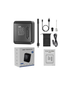 GloboStar® 81490 Φορητή Επαναφορτιζόμενη Ψηφιακή Τρόμπα - Κομπρέσορας Αέρος Αυτοκινήτου & Μοτοσυκλέτας - με Οθόνη LCD & Ενσωματωμένη Επαναφορτιζόμενη Μπαταρία Λιθίου 7800 mAh - Πίεση Αέρος Max 150 PSI - 5 Προγράμματα - Φακό LED - Power Bank με έξοδο USB 2.0 - Φορτιστή Αυτοκινήτου - Μ11.5 x Π5 x Υ13cm - 3 Χρόνια Εγγύηση 19 81490 9