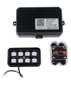 GloboStar® GloboStar® 81503 Ψηφιακό Πάνελ Ελέγχου Φωτισμού DIY Bluetooth για Οχήματα με 8 Διακόπτες On/Off DC 12-24V Max 1200W 60A Αδιάβροχο IP65 Μ12 x Π7 x Υ1.5cm - 2 Χρόνια Εγγύηση