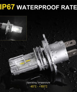 GLOBOSTAR® LEDKITM4 81665 Λάμπα H4 CANbus LED 20W/40W 3200lm/6400lm 360° DC 12-24V Αδιάβροχο IP65 Ψυχρό Λευκό 6000K - CREE COB Chip - Μ4.7 x Π4.7 x Υ8.2cm - Πακέτο 2 Τεμαχίων - 2 Χρόνια Εγγύηση 12 81665 4