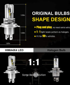 GLOBOSTAR® LEDKITM4 81665 Λάμπα H4 CANbus LED 20W/40W 3200lm/6400lm 360° DC 12-24V Αδιάβροχο IP65 Ψυχρό Λευκό 6000K - CREE COB Chip - Μ4.7 x Π4.7 x Υ8.2cm - Πακέτο 2 Τεμαχίων - 2 Χρόνια Εγγύηση 16 81665 8