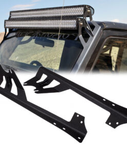 GloboStar® GloboStar® 85558 ΣΕΤ 2 Βάσεις Στήριξης για 2 Μπάρες LED για JEEP WRANGLER JK Μοντέλο από 2007 έως 2018