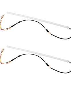 GLOBOSTAR® DRL 81724 Φώτα Ημέρας DRL & Φλας LED 8W/16W 700lm/1400lm 200° DC 12V Αδιάβροχο IP65 Ψυχρό Λευκό 6000K & Πορτοκαλί - Μ45 x Π1.3 x Υ1.3cm - Πακέτο 2 Τεμαχίων - 1 Χρόνο Εγγύηση 7 81724 3