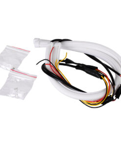 GLOBOSTAR® DRL 81724 Φώτα Ημέρας DRL & Φλας LED 8W/16W 700lm/1400lm 200° DC 12V Αδιάβροχο IP65 Ψυχρό Λευκό 6000K & Πορτοκαλί - Μ45 x Π1.3 x Υ1.3cm - Πακέτο 2 Τεμαχίων - 1 Χρόνο Εγγύηση 8 81724 4