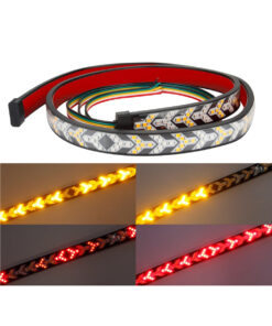 GloboStar® 81734 Car Backlit LED Strip Εύκαμπτη Ταινία 100cm Σήμανσης DRL Αυτοκινήτου 3 Προγραμμάτα Φωτισμού LED SMD 5050 12W DC 9-30V Αδιάβροχη IP65 Πορτοκαλί - Κόκκινο - 2 Χρόνια Εγγύηση 13 81734 4