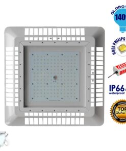 Alternative view of GloboStar® 115090 Φωτιστικό Οροφής για Βενζινάδικα Gas Station 140W AC 230V 19600lm 60° Αδιάβροχο IP65 Φυσικό Λευκό 5000K