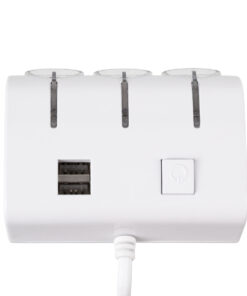 Alternative view of GloboStar® 81807 Πολύπριζο - Φορτιστής Αυτοκινήτου 2 x USB 3.1A & 3 x Θύρες Αναπτήρα Αυτοκινήτου DC 12-24V Max 60W Μαύρο Λευκό