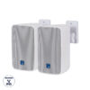 GloboStar® GLOBOSTAR® FDB ES104WT 98001 Επιτοίχιο Παθητικό Ηχείο Εγκαταστάσεων με Μετασχηματιστή 100V & 16Ω - 80W RMS (160W Peak) - 1 x 4" Inches LF & 1 x 0.8" Inches HF - Αδιάβροχο IP46 - Λευκό - Μ14 x Π17 x Υ23cm - Σετ 2 Τεμαχίων - 2 Χρόνια Εγγύηση