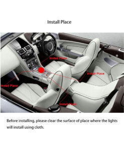 GloboStar® 81842 Car Underglow LED Tube Kit - Κρυφός Φωτισμός Αυτοκινήτου DC 12V 20W με Χειριστήριο Αδιάβροχο IP68 Πολύχρωμο RGB 8 81842 4