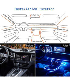 GloboStar® 81843 Car Optic Fiber LED Kit Smart Bluetooth - Φωτισμός Κιτ Οπτικής Ίνας Αυτοκινήτου DC 12V 10W με Smart Bluetooth Controller & Εφαρμογή APP Αδιάβροχο IP65 Πολύχρωμο RGB 13 81843 4