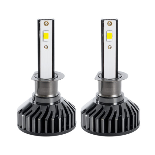 GloboStar® GLOBOSTAR® LEDKITF2 82020 Λάμπα H1 CANbus LED 30W/60W 3500lm/7000lm 360° DC 12-24V Αδιάβροχο IP65 Ψυχρό Λευκό 6000K - CREE COB Chip - Μ4 x Π4 x Υ7cm - Πακέτο 2 Τεμαχίων - 2 Χρόνια Εγγύηση