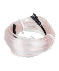 GloboStar® 82200 TUBE 360° Degree Διακοσμητική EL-Wire Neon Αυτοκινήτου Κορδόνι ΣΕΤ 3m 1W/3m 30lm/m 360° DC 12V με Βύσμα Αναπτήρα Αυτοκινήτου Αδιάβροχη IP68 Ψυχρό Λευκό 6000K 8 82200 3