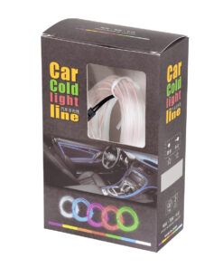 GloboStar® 82200 TUBE 360° Degree Διακοσμητική EL-Wire Neon Αυτοκινήτου Κορδόνι ΣΕΤ 3m 1W/3m 30lm/m 360° DC 12V με Βύσμα Αναπτήρα Αυτοκινήτου Αδιάβροχη IP68 Ψυχρό Λευκό 6000K 10 82200 5