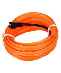 GloboStar® 82201 TUBE 360° Degree Διακοσμητική EL-Wire Neon Αυτοκινήτου Κορδόνι ΣΕΤ 3m 1W/3m 30lm/m 360° DC 12V με Βύσμα Αναπτήρα Αυτοκινήτου Αδιάβροχη IP68 Πορτοκαλί 8 82201 3
