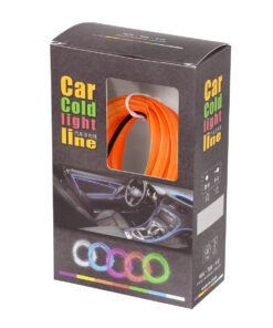 GloboStar® 82201 TUBE 360° Degree Διακοσμητική EL-Wire Neon Αυτοκινήτου Κορδόνι ΣΕΤ 3m 1W/3m 30lm/m 360° DC 12V με Βύσμα Αναπτήρα Αυτοκινήτου Αδιάβροχη IP68 Πορτοκαλί 10 82201 5