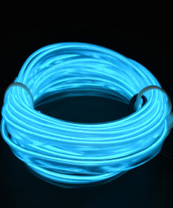 GloboStar® 82204 TUBE 360° Degree Διακοσμητική EL-Wire Neon Αυτοκινήτου Κορδόνι ΣΕΤ 3m 1W/3m 30lm/m 360° DC 12V με Βύσμα Αναπτήρα Αυτοκινήτου Αδιάβροχη IP68 Γαλάζιο 9 82204 4