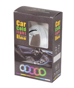 GloboStar® 82204 TUBE 360° Degree Διακοσμητική EL-Wire Neon Αυτοκινήτου Κορδόνι ΣΕΤ 3m 1W/3m 30lm/m 360° DC 12V με Βύσμα Αναπτήρα Αυτοκινήτου Αδιάβροχη IP68 Γαλάζιο 10 82204 5