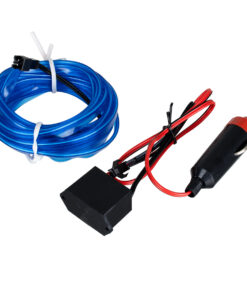 Alternative view of GloboStar® 82205 TUBE 360° Degree Διακοσμητική EL-Wire Neon Αυτοκινήτου Κορδόνι ΣΕΤ 3m 1W/3m 30lm/m 360° DC 12V με Βύσμα Αναπτήρα Αυτοκινήτου Αδιάβροχη IP68 Μπλε