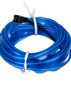 GloboStar® 82205 TUBE 360° Degree Διακοσμητική EL-Wire Neon Αυτοκινήτου Κορδόνι ΣΕΤ 3m 1W/3m 30lm/m 360° DC 12V με Βύσμα Αναπτήρα Αυτοκινήτου Αδιάβροχη IP68 Μπλε 8 82205 3