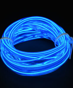 GloboStar® 82205 TUBE 360° Degree Διακοσμητική EL-Wire Neon Αυτοκινήτου Κορδόνι ΣΕΤ 3m 1W/3m 30lm/m 360° DC 12V με Βύσμα Αναπτήρα Αυτοκινήτου Αδιάβροχη IP68 Μπλε 9 82205 4