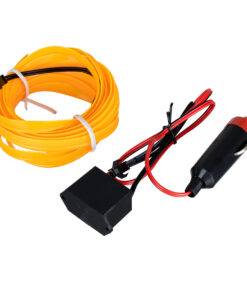 Alternative view of GLOBOSTAR® ELWIRE 82208 Κιτ Διακοσμητικού Φωτισμού Αυτοκινήτου LED 1.2W 84lm 360° DC 12V Αδιάβροχο IP65 Κίτρινο - Μ300 x Π1 x Υ0.3cm - 1 Χρόνο Εγγύηση