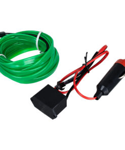 Alternative view of GLOBOSTAR® ELWIRE 82209 Κιτ Διακοσμητικού Φωτισμού Αυτοκινήτου LED 1.2W 84lm 360° DC 12V Αδιάβροχο IP65 Πράσινο - Μ300 x Π1 x Υ0.3cm - 1 Χρόνο Εγγύηση