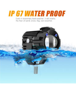 GloboStar® 82236 Ζευγάρι 2 x Προβολάκια Μοτοσυκλέτας TRANSFORMER 60W 6000lm 10° DC 12-80V Αδιάβροχα IP67 Κίτρινο & Ψυχρό Λευκό 6000K 21 82236 9