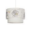 GloboStar® GLOBOSTAR® ELEPHANT 204-0002 Παιδικό Κρεμαστό Φωτιστικό Οροφής με Ντουί 1 x E27 AC 220-240V IP20 - Πολύχρωμο - Μ30 x Π30 x Υ24cm