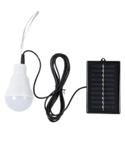 GloboStar® GLOBOSTAR® SOLARLAMP 71502 Λάμπα A60 LED 3W 150lm 260° DC 5V με Φωτοβολταϊκό Panel 5V 0.2W & Επαναφορτιζόμενη Μπαταρία Li-ion 3.2V 600mAh IP20 Ψυχρό Λευκό 6000K - Μ6 x Π6 x Υ10cm - 2 Χρόνια Εγγύηση