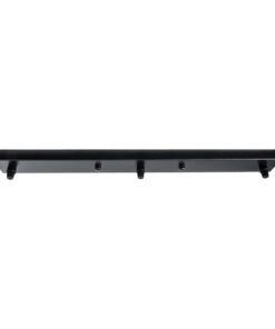 GloboStar® GLOBOSTAR® WALLBASE 77523 Γραμμική Μεταλλική Ροζέτα για Κρέμαση 3 Φωτιστικών - Μαύρο - Μ50 x Π5 x Υ2cm