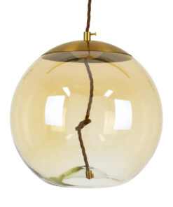 GloboStar® GLOBOSTAR® AXTON 00748 Μοντέρνο Κρεμαστό Φωτιστικό Οροφής LED 5W 500lm 180° AC 220-240V IP20 Θερμό Λευκό 2700K - Sanan SMD Chip - Μελί - Μ30 x Π30 x Υ30cm - 2 Xρόνια Εγγύηση