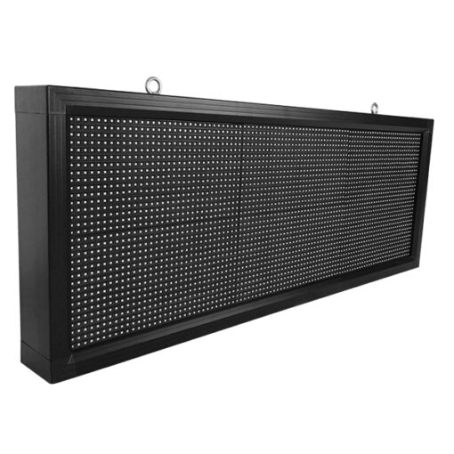GloboStar® GLOBOSTAR®DISPLAY 90273 Κυλιόμενη Ψηφιακή Επιγραφή P10 Μονής Όψης LED AC 220-240V Αδιάβροχο IP54 Μπλε - WiFi Control μέσω FK APP - Αισθητήρας Θερμοκρασίας & Υγρασίας - Μ104 x Π9 x Υ40cm - 2 Χρόνια Εγγύηση
