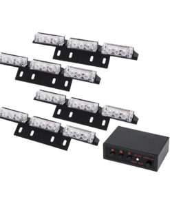 GloboStar® GloboStar® 85015 PRO Series ΣΕΤ 4 x Μπάρες Σήμανσης Οχήματος Οδικής Βοήθειας για Αυτοκίνητα & Φορτηγά 3 Προγραμμάτων Φωτισμού STROBE LED HIGH POWER 36W DC 10-30V Αδιάβροχο IP65 Πορτοκαλί Μ18 x Π4.5 x Υ3cm - 2 Χρόνια Εγγύηση