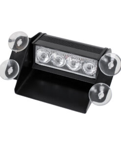 Alternative view of GloboStar® 85104 PRO Series Μπάρα Σήμανσης με Βεντούζες Στήριξης για Παρμπρίζ Οχήματος Ασθενοφόρου για Αυτοκίνητα & Φορτηγά 9 Προγραμμάτων Φωτισμού STROBE LED SMD 4W DC 10-30V IP20 Ψυχρό Λευκό 6000K