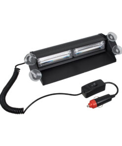 GloboStar® 85114 PRO Series Μπάρα Σήμανσης με Βεντούζες για Παρμπρίζ Οχήματος Αστυνομίας για Αυτοκίνητα & Φορτηγά 13 Προγραμμάτων Φωτισμού STROBE LED CREE CXB COB 18W DC 10-30V IP20 Μπλε 13 85114 6