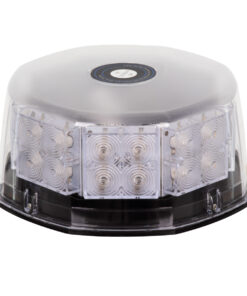 Alternative view of GloboStar® 85165 PRO Series Φάρος Σήμανσης Οχήματος Οδικής Βοήθείας για Αυτοκίνητα & Φορτηγά 6 Προγραμμάτων Φωτισμού STROBE LED 40W DC 10-30V Αδιάβροχος IP65 Πορτοκαλί